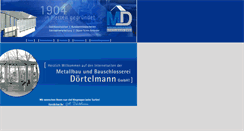 Desktop Screenshot of metallbau-doertelmann.de