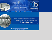 Tablet Screenshot of metallbau-doertelmann.de